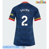 Camisa de time de futebol Arsenal William Saliba #2 Replicas 2º Equipamento Feminina 2026-27 Manga Curta